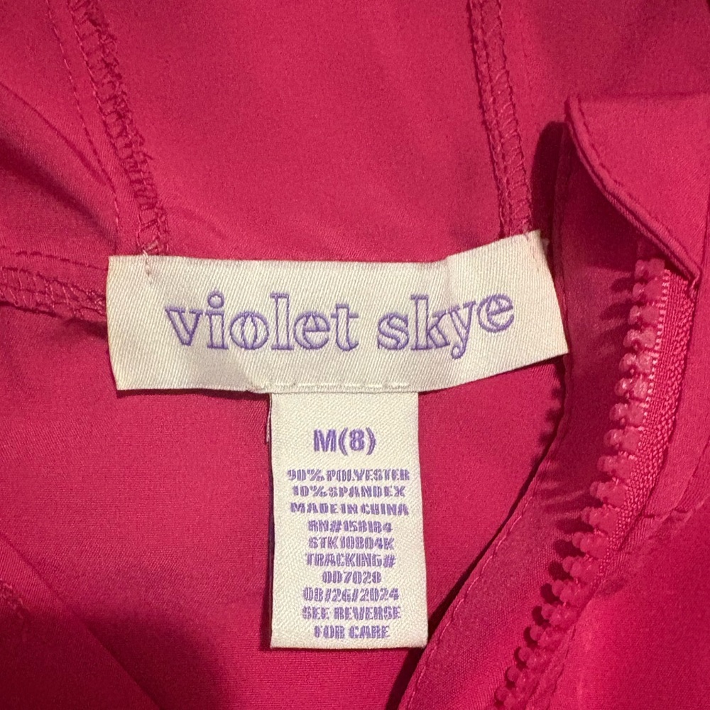 Girls size 8 Pink Hooded Jacket - Picture 3 of 4